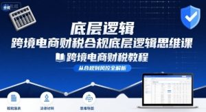 跨境电商财稅合规底层逻辑思维课-跨境电商财税教程-一号资源库