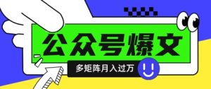使用DeepSeek十分钟写100篇公众号爆文，多账号矩阵操作轻松月入过W-一号资源库