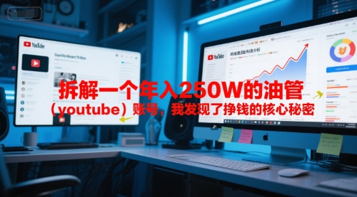 付费文章：拆解一个年入250W的油管（youtube）账号，我发现了挣钱的核心秘密-一号资源库