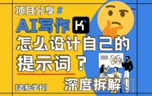 AI写作，怎么设计自己的提示词？（按照演讲稿为例）-一号资源库