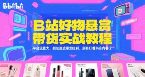 B站好物悬赏带货实战教程，平台流量大，抓住这波带货红利，别再盯着抖音内卷了-一号资源库