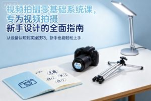 视频拍摄零基础系统课，专为视频拍摄新手设计的全面指南-一号资源库