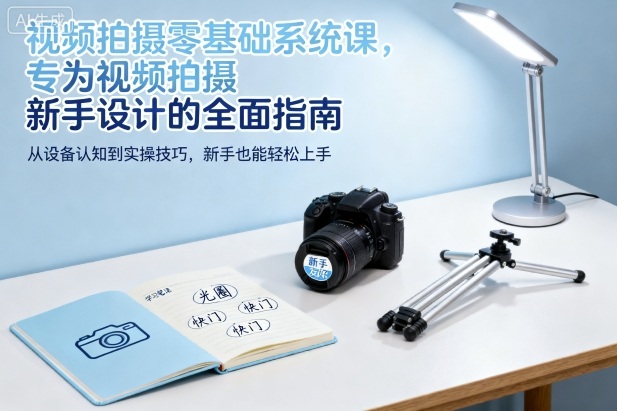 视频拍摄零基础系统课，专为视频拍摄新手设计的全面指南-一号资源库
