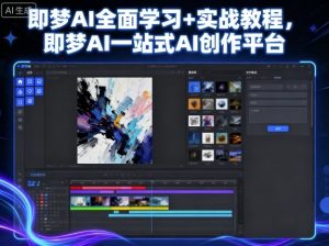 即梦AI全面学习+实战教程，即梦AI一站式AI创作平台-一号资源库