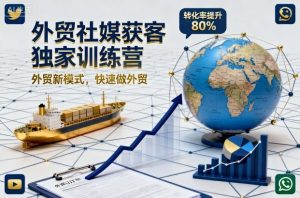 外贸社媒获客独家训练营，外贸新模式，快速做外贸-一号资源库