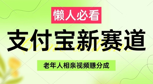支付宝新赛道，利用老年人相亲视频，挣分成收益，轻松月入过W，操作简单-一号资源库