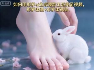 如何用即梦ai生成爆款玉足美足视频，即梦出图+即梦出视频，快速涨粉-一号资源库