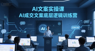 AI文案实操课，AI成交文案底层逻辑训练营-一号资源库