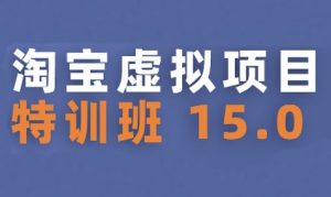 淘宝虚拟项目特训班15.0(更新2025)，适合新手或兼职操作，实现稳定收益-一号资源库