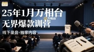 25年1月万相台无界爆款特训营线下录音-一号资源库
