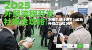 2025外贸流程开发社媒全攻略，利用免费社媒平台成功开发过百位客户-一号资源库