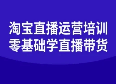 淘宝直播运营培训-零基础学会直播卖货-一号资源库