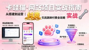 卡哇猫·网站项目，网站搭建与运营以及引流跳转付费-一号资源库