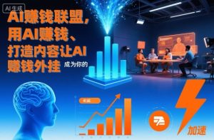 AI賺钱联盟，用AI賺钱、打造内容让AI成为你的賺钱外挂-一号资源库
