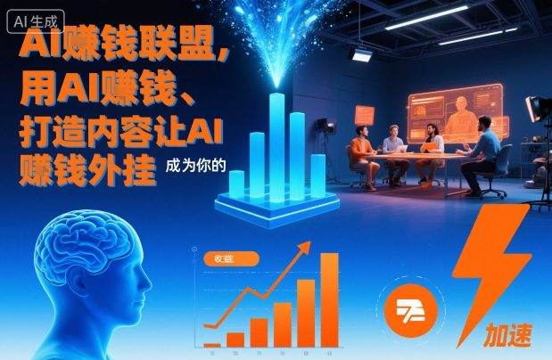 AI賺钱联盟，用AI賺钱、打造内容让AI成为你的賺钱外挂-一号资源库