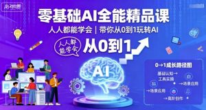 零基础AI全能精品课，人人都能学会，带你从0到1玩转AI-一号资源库