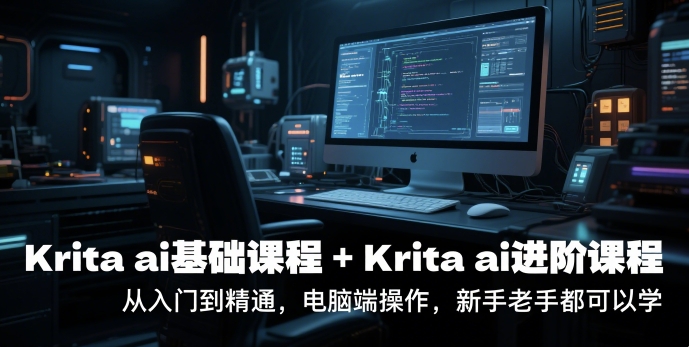 krita ai基础课程+Krita ai进阶课程，从入门到精通，电脑端操作，新手老手都可以学-一号资源库