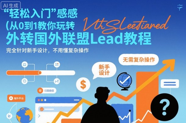 国外联盟賺美刀项目，从0到1教你玩转国外联盟Lead教程，纯新手可操作性100%-一号资源库