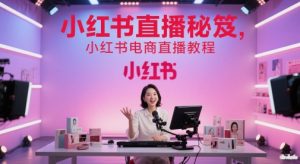 小红书直播秘笈，小红书电商直播教程-一号资源库