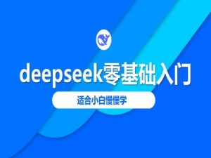 deepseek零基础入门-deepseek教程2025,适合小白慢慢学-一号资源库