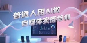 普通人用AI做自媒体实操培训，普通人一个人用ai做自媒体，视频制作、短视频引流、直播带货，轻松入门-一号资源库
