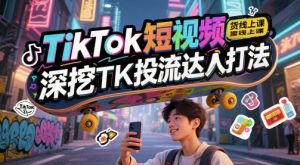 TikTok短视频带货线上课，深挖TK投流达人打法-一号资源库