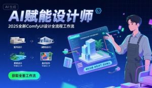AI赋能设计师， 2025全新comfyui设计全流程工作流 ，室内-建筑-景观-美术，零基础直接上手-一号资源库