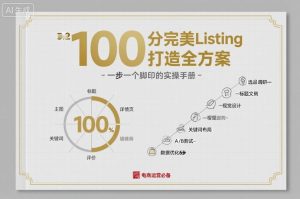 100分完美Listing打造全方案，想要完美listing必须是需要一步一个脚印的-一号资源库