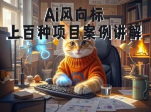 Ai风向标-附100种项目案例玩法-0基础小白到大神ai视频商业应用教学-一号资源库