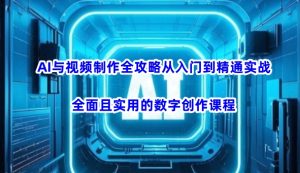 AI与视频制作全攻略从入门到精通实战，全面且实用的数字创作课程-一号资源库