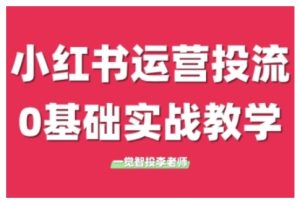 小红书运营投流，小红书广告投放从0到1的实战课，学完即可开始投放（更新）-一号资源库