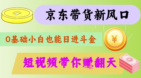 最新京东短视频带货代运营秘籍，轻松躺挣【揭秘】-一号资源库