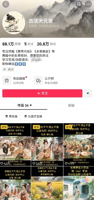 古法五音养生教程，五音疗愈的视频的制作方法，2-4小时就能学会，作者10天涨粉10W-一号资源库