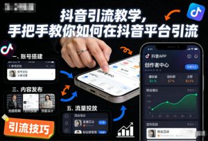 抖音引流教学,手把手教你如何在抖音平台引流-一号资源库