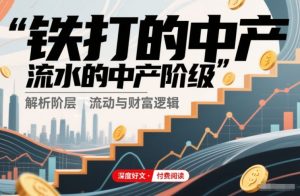 付费文章：铁打的中产，流水的中产阶级-一号资源库