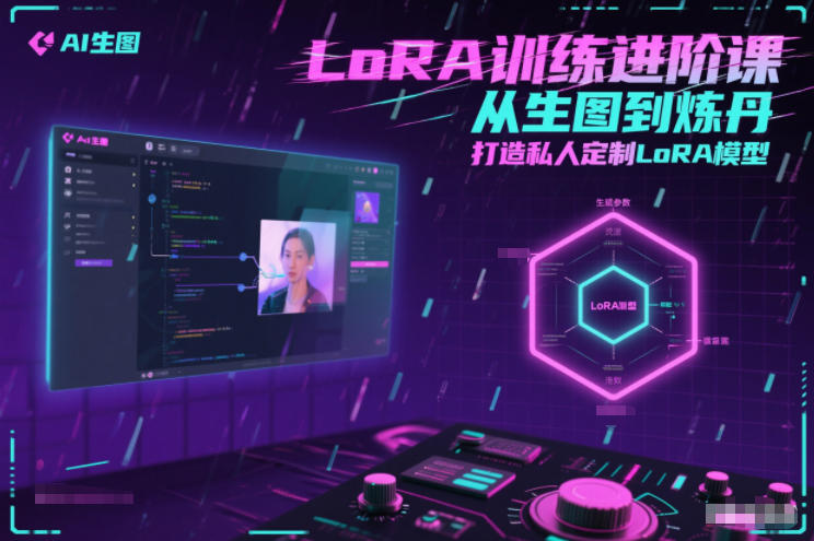 LoRA训练进阶课，从生图到炼丹，打造私人定制LoRA模型-一号资源库
