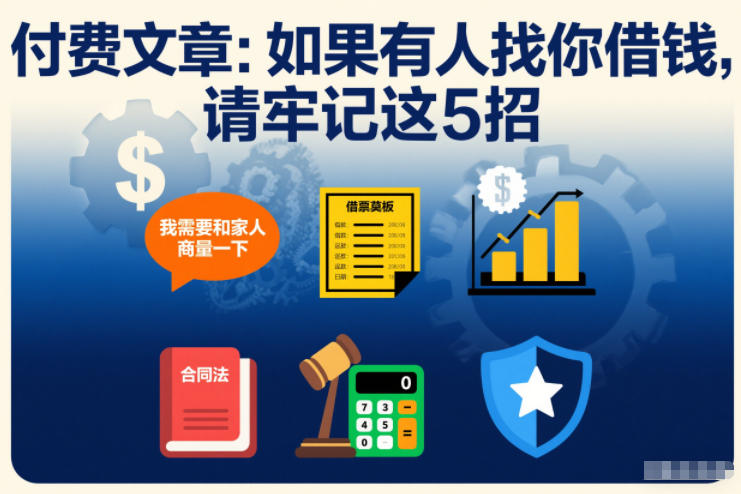 付费文章：如果有人找你借钱，请牢记这5招-一号资源库