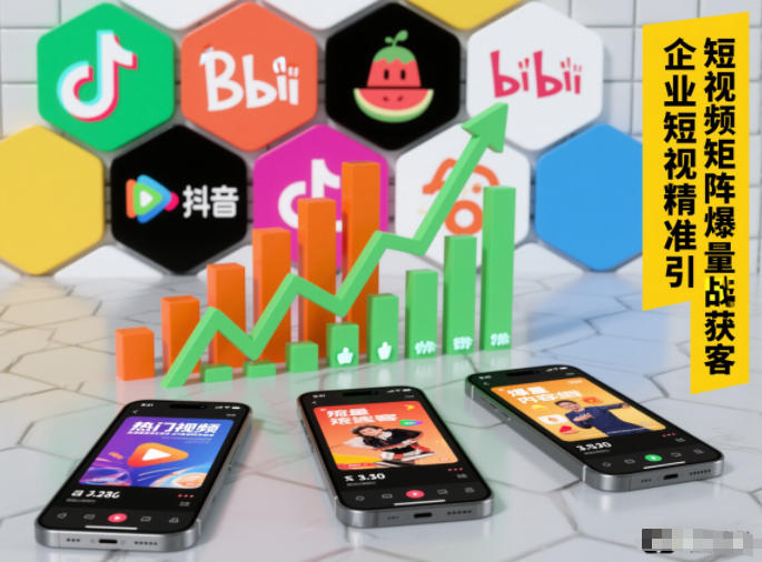 企业短视频精准引流矩阵获客，短视频矩阵爆量战法-一号资源库