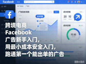 跨境电商Facebook广告新手入门，用最小成本安全入门，跑通第一个能出单的广告-一号资源库