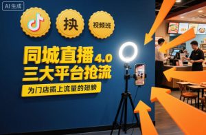 同城直播实操班4.0，三大平台抢流，为门店插上流量的翅膀-一号资源库