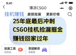 12月年底抓紧最后一个月，用CSGO游戏挂G捡漏掘金賺钱掘金，一部手机轻松日入5张+【揭秘】-一号资源库
