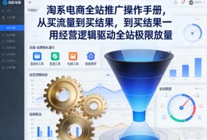 淘系电商全站推广操作手册,从买流量到买结果一用经营逻辑驱动全站极限放量-一号资源库